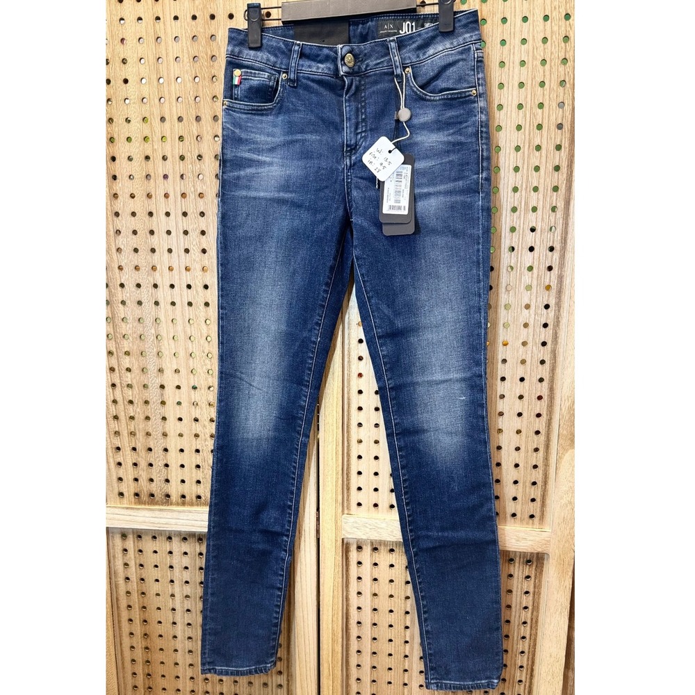 Armani Exchange J01 Super Skinny Mid Rise Jeans Women's Size‎ 27R Denim